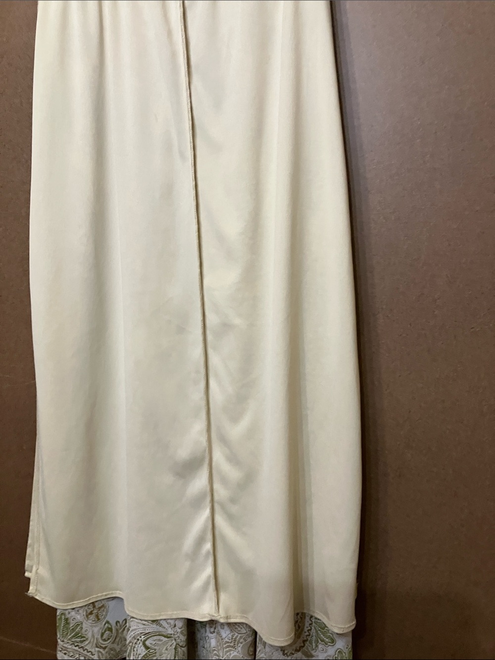 Paisley Maxi Skirt in Olive and Cream - Picture 9 of 10